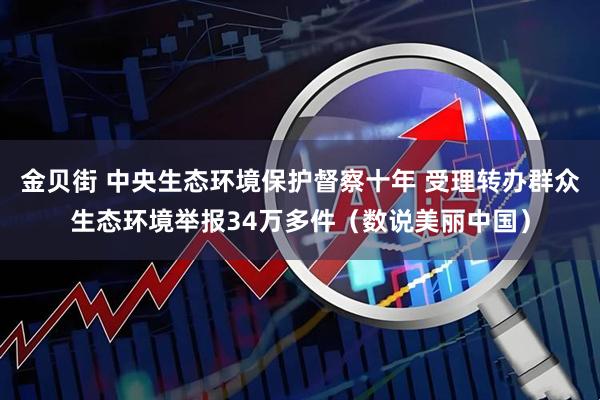 金贝街 中央生态环境保护督察十年 受理转办群众生态环境举报34万多件（数说美丽中国）