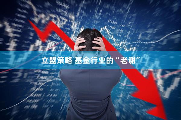 立盟策略 基金行业的“老谢”