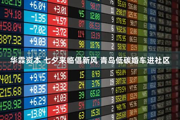 华霖资本 七夕来临倡新风 青岛低碳婚车进社区